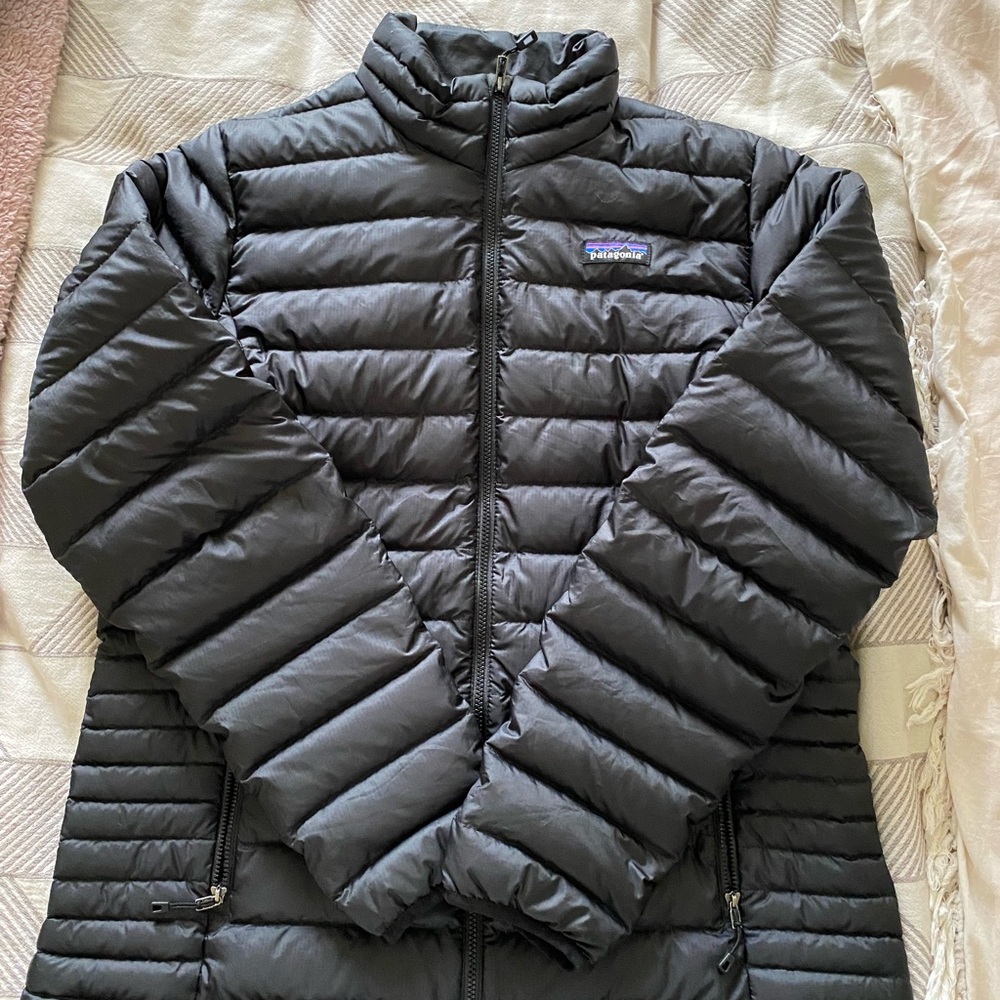 Womens black Patagonia down sweater